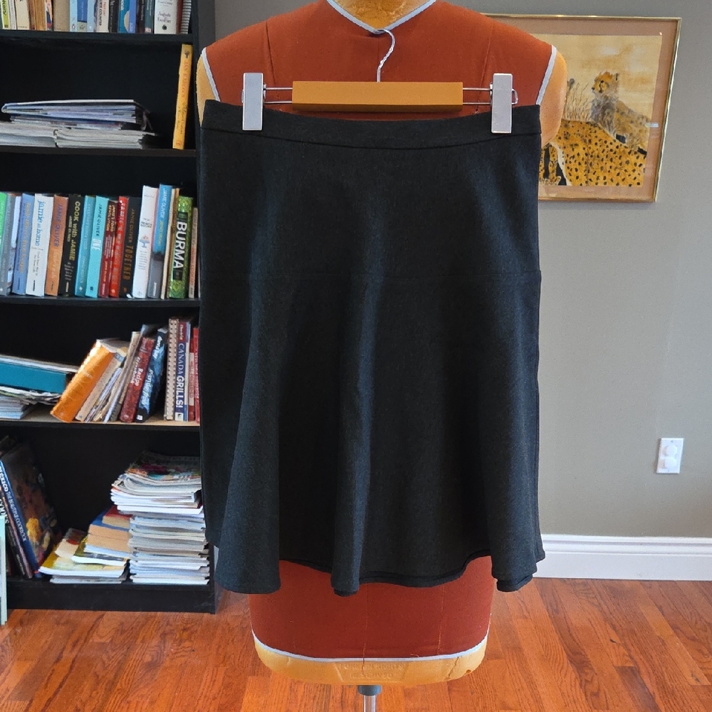 Calvin Klein Charcoal A-Line Skirt